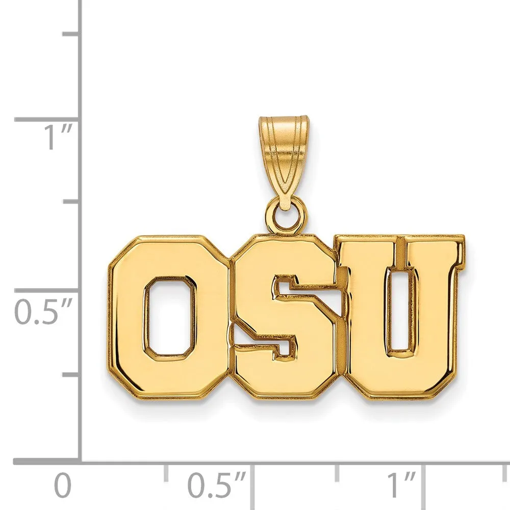 10k Yellow Gold Ohio State Large Pendant