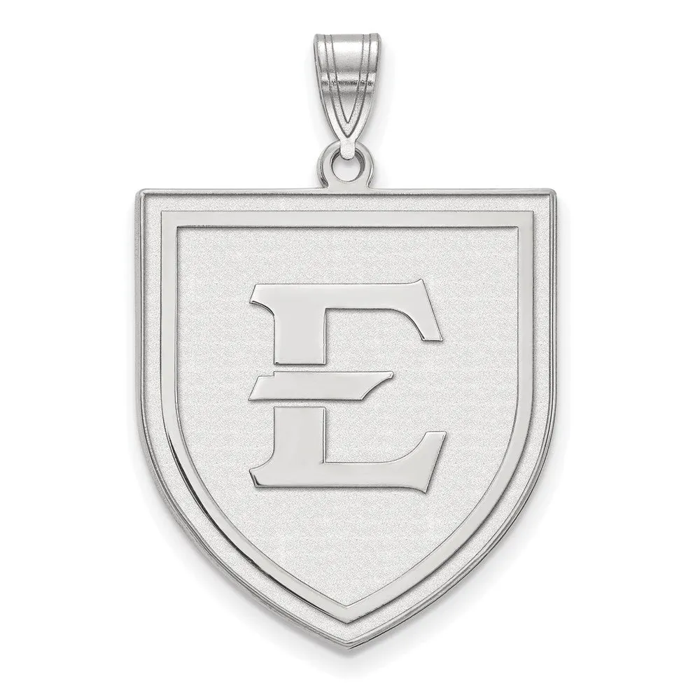 14k White Gold East Tennessee State XL Pendant