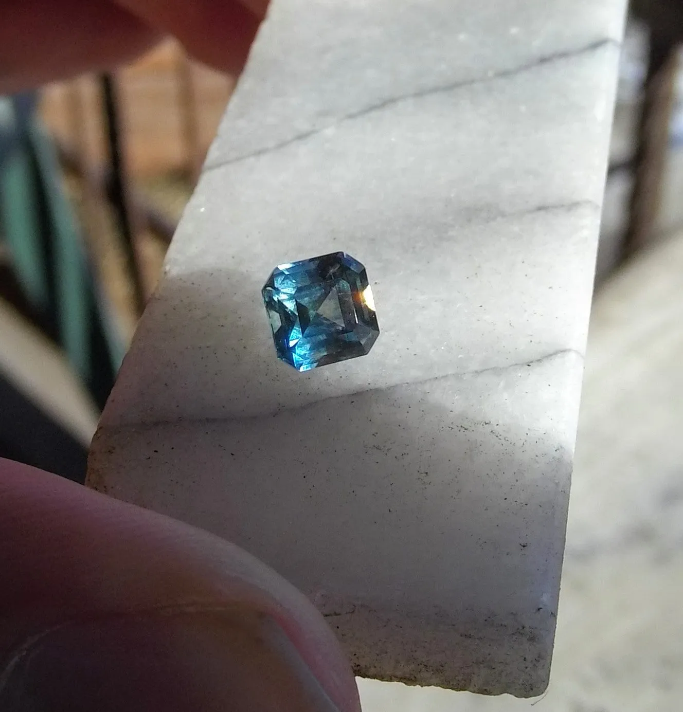 1.6ct BLUE/YELLOW BICOLOR MONTANA SAPPHIRE