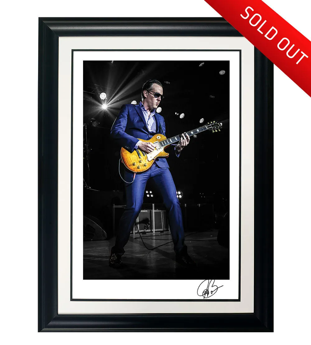 #27 Suit & Blues  JOE BONAMASSA Collectible Litho (FRAMED - USA ONLY)