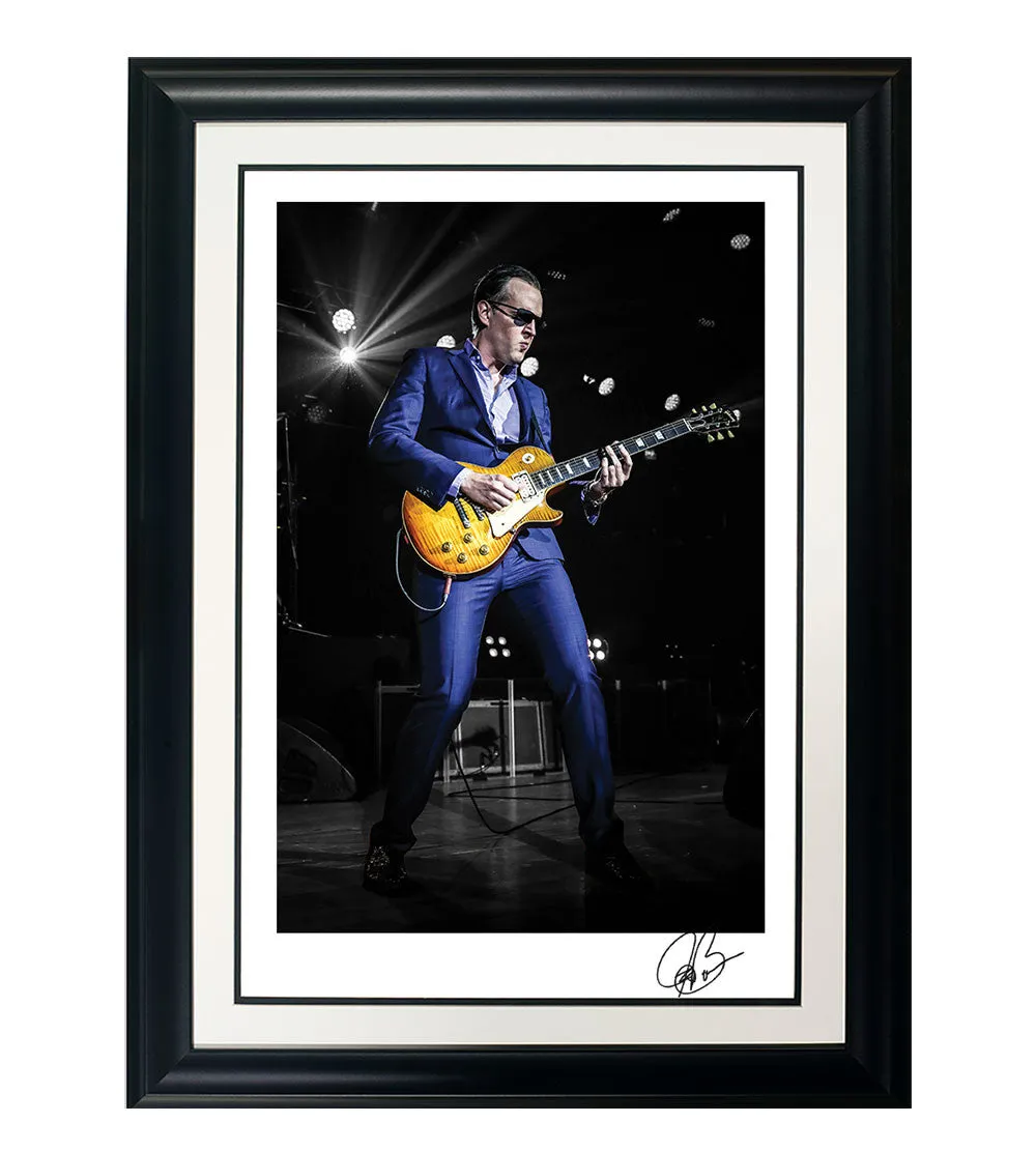 #27 Suit & Blues  JOE BONAMASSA Collectible Litho (FRAMED - USA ONLY)