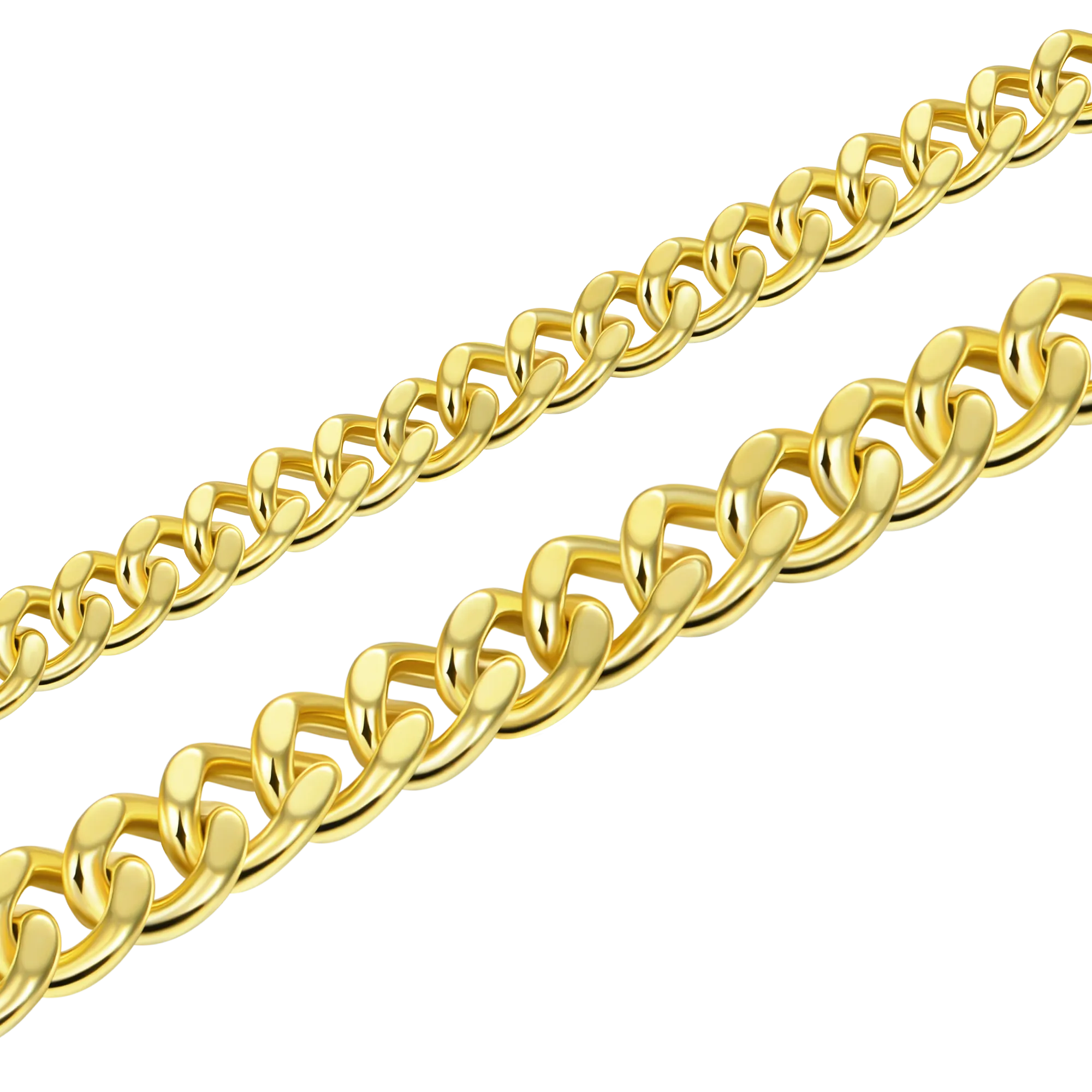 5mm Cuban Link Bracelet + 8mm Cuban Link Bracelet Bundle