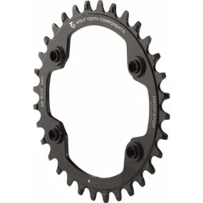 96 BCD Chainring - 32t, 96 Asymmetric BCD, 4-Bolt, Drop-Stop, For Shimano XTR M9000 and M9020 Cranks, Black