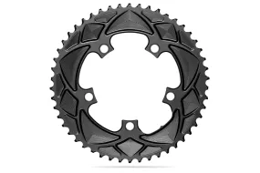 ABSOLUTEBLACK ROUND PREMIUM 110BCD 5 HOLE (NON SRAM) 2X CHAINRING BLACK 34T