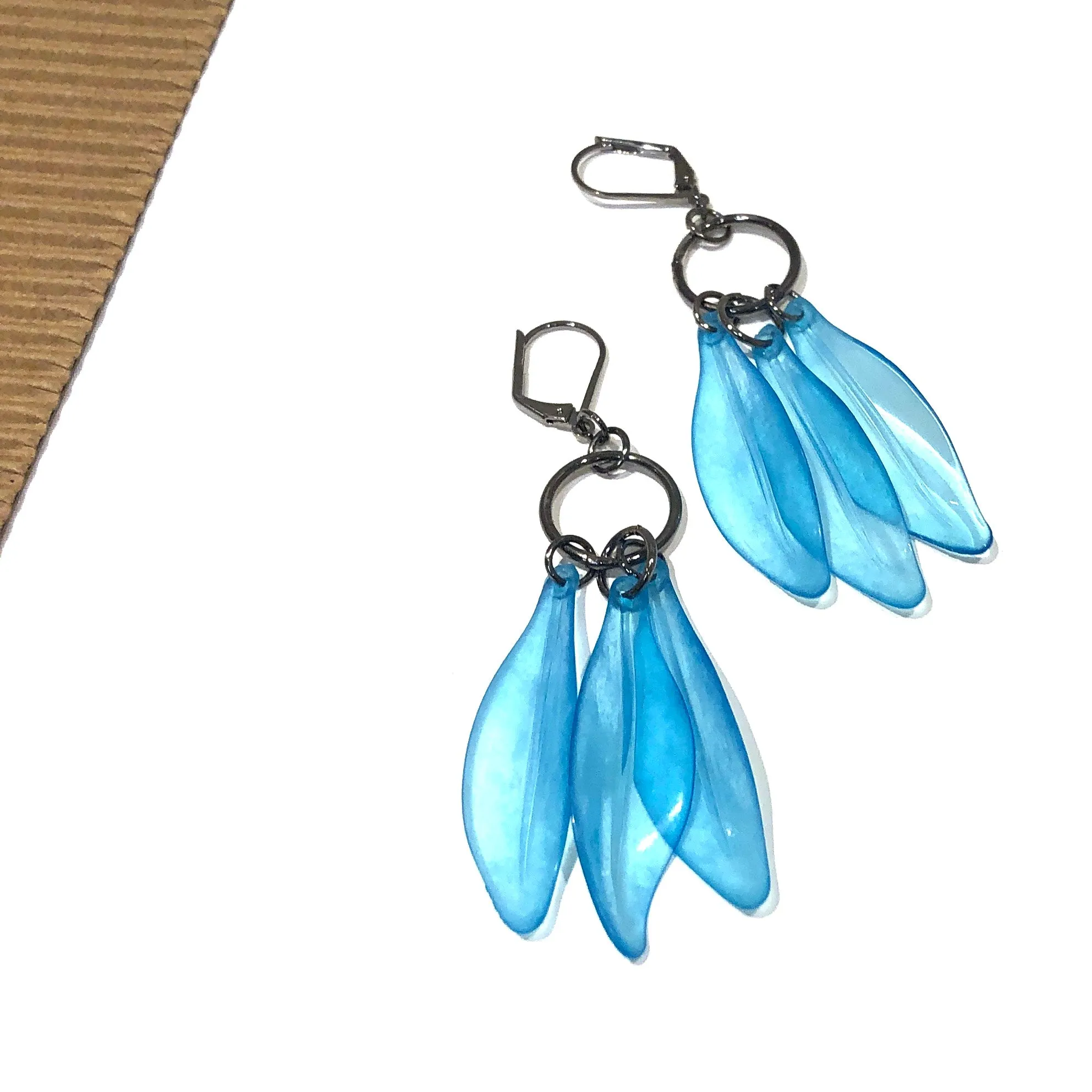 Aqua Blue Dream Drop Earrings