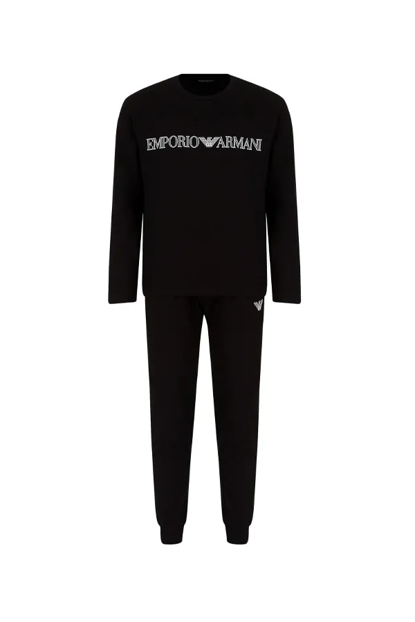 Armani Pyjamas Set Emporio Logo Black