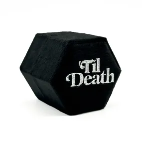 Black Hexagon 'Til Death Wedding Ring Box