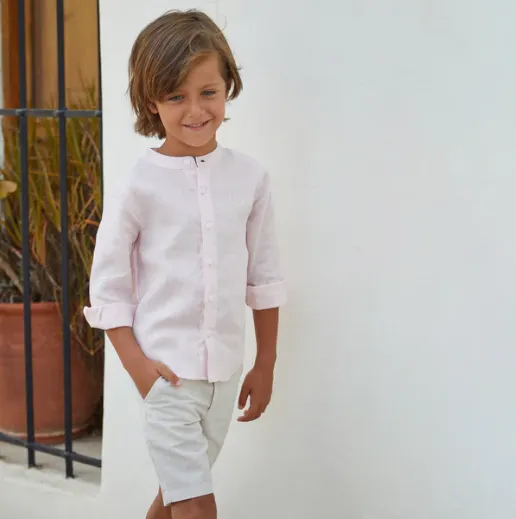 Boy Oye Como Va Bermuda Shorts-Sand