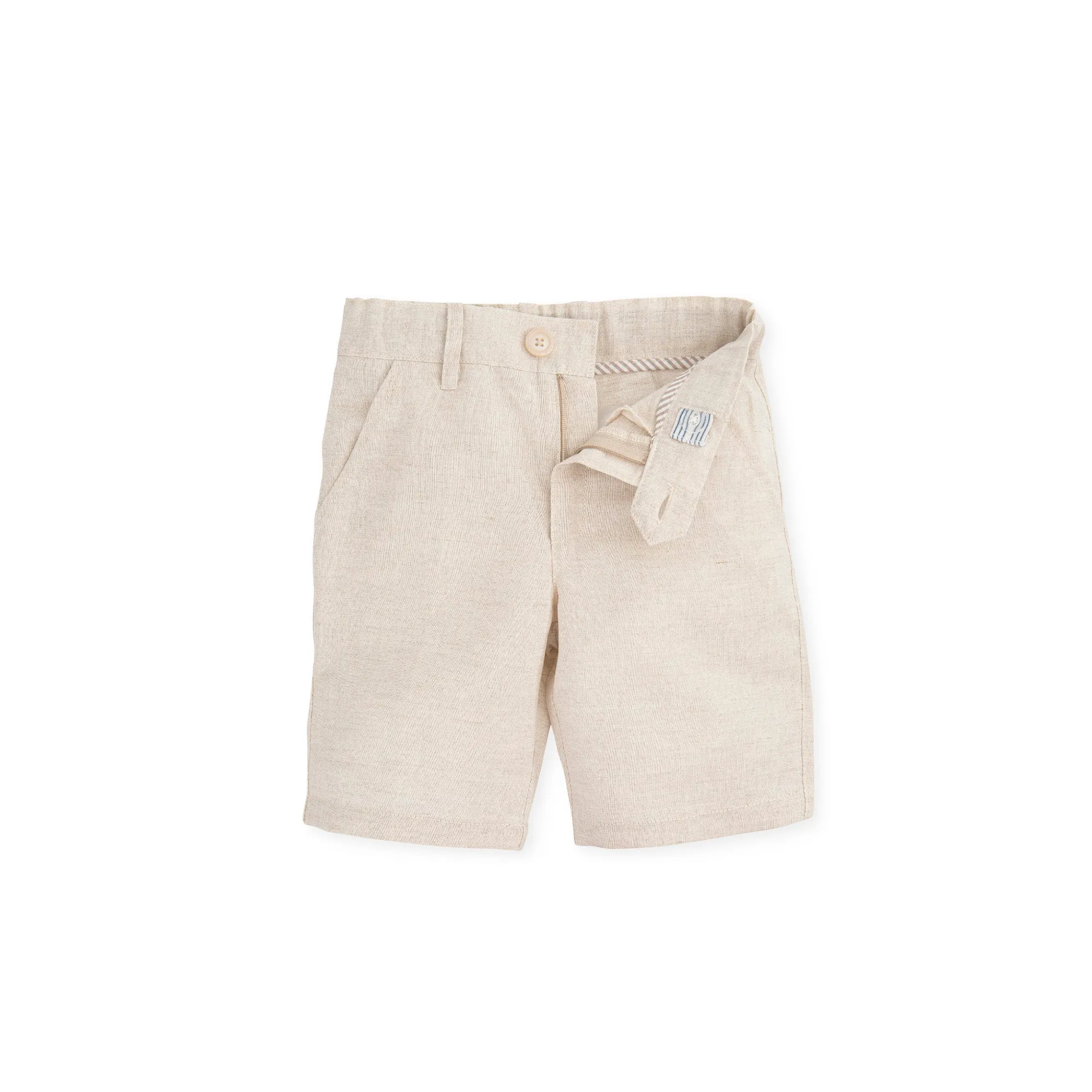 Boy Oye Como Va Bermuda Shorts-Sand