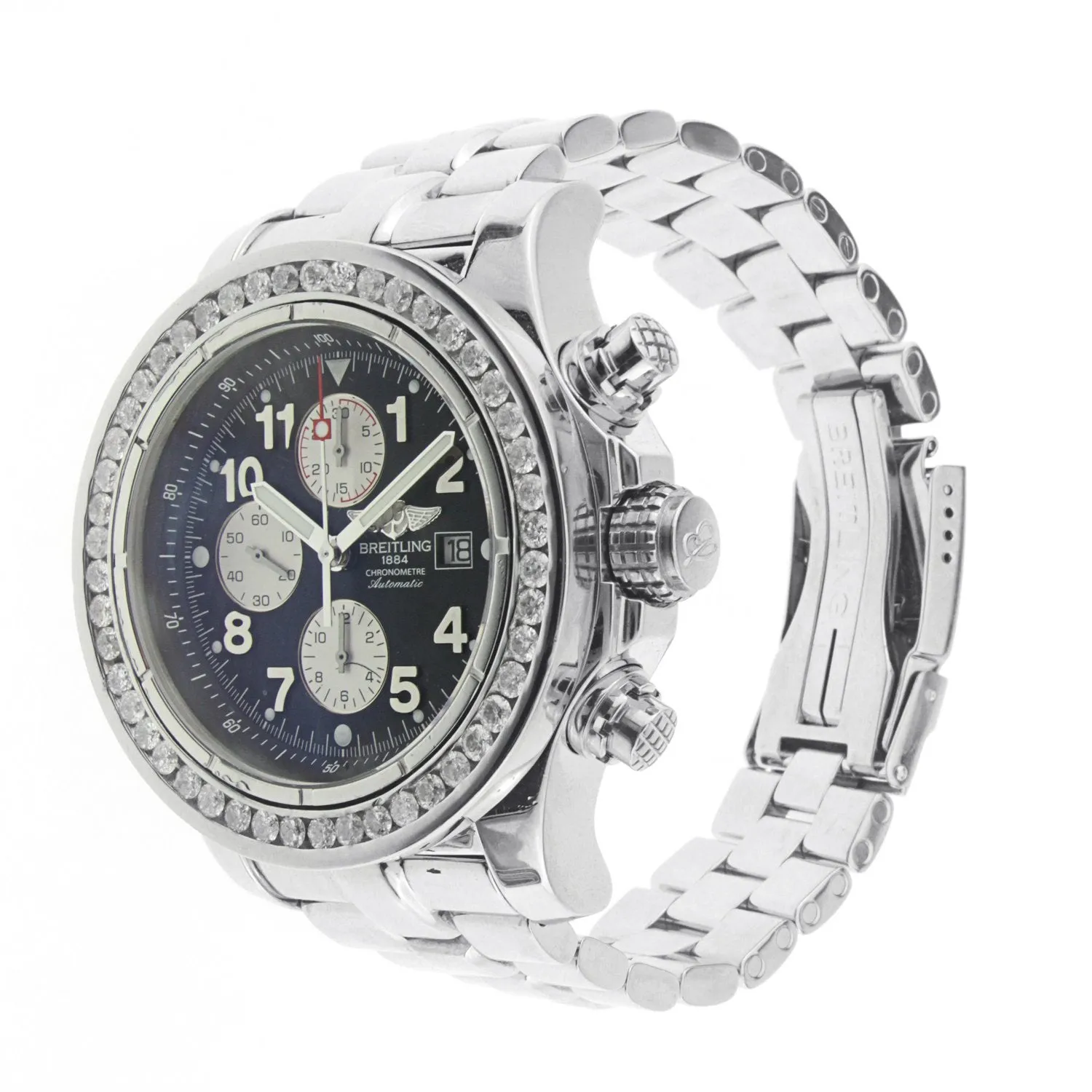 Breitling Super Avenger Stainless Steel with Diamond Bezel