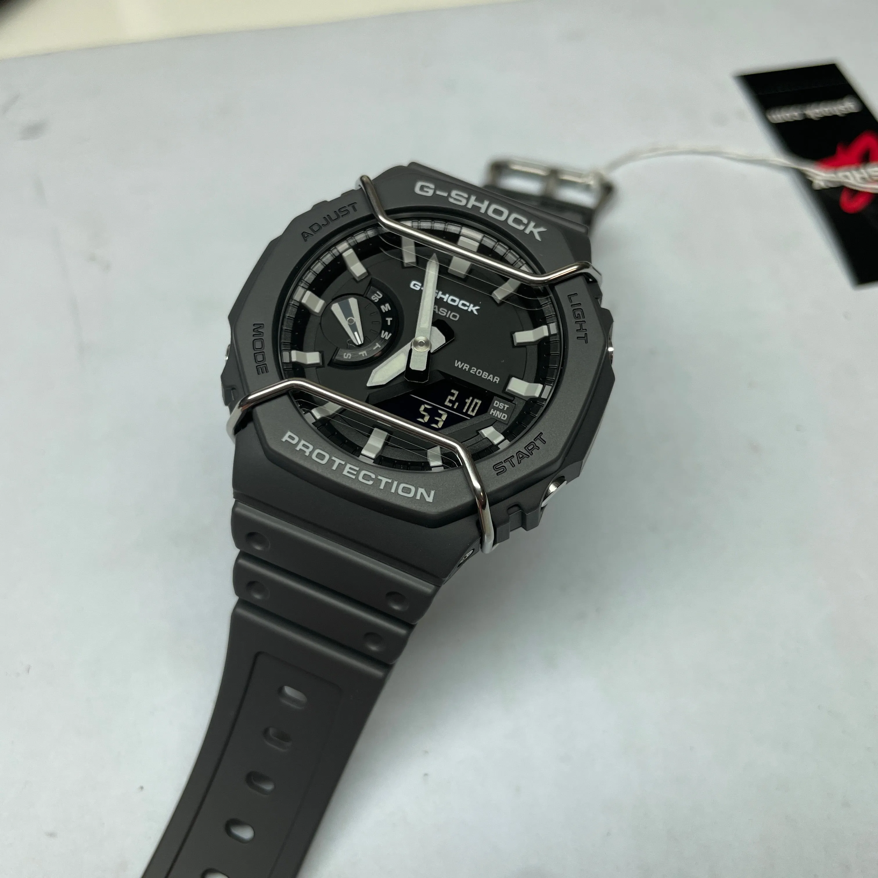 Casio G-Shock Black Tone-on-Tone Carbon CasiOak Protector Pack GA2100PTS-8A