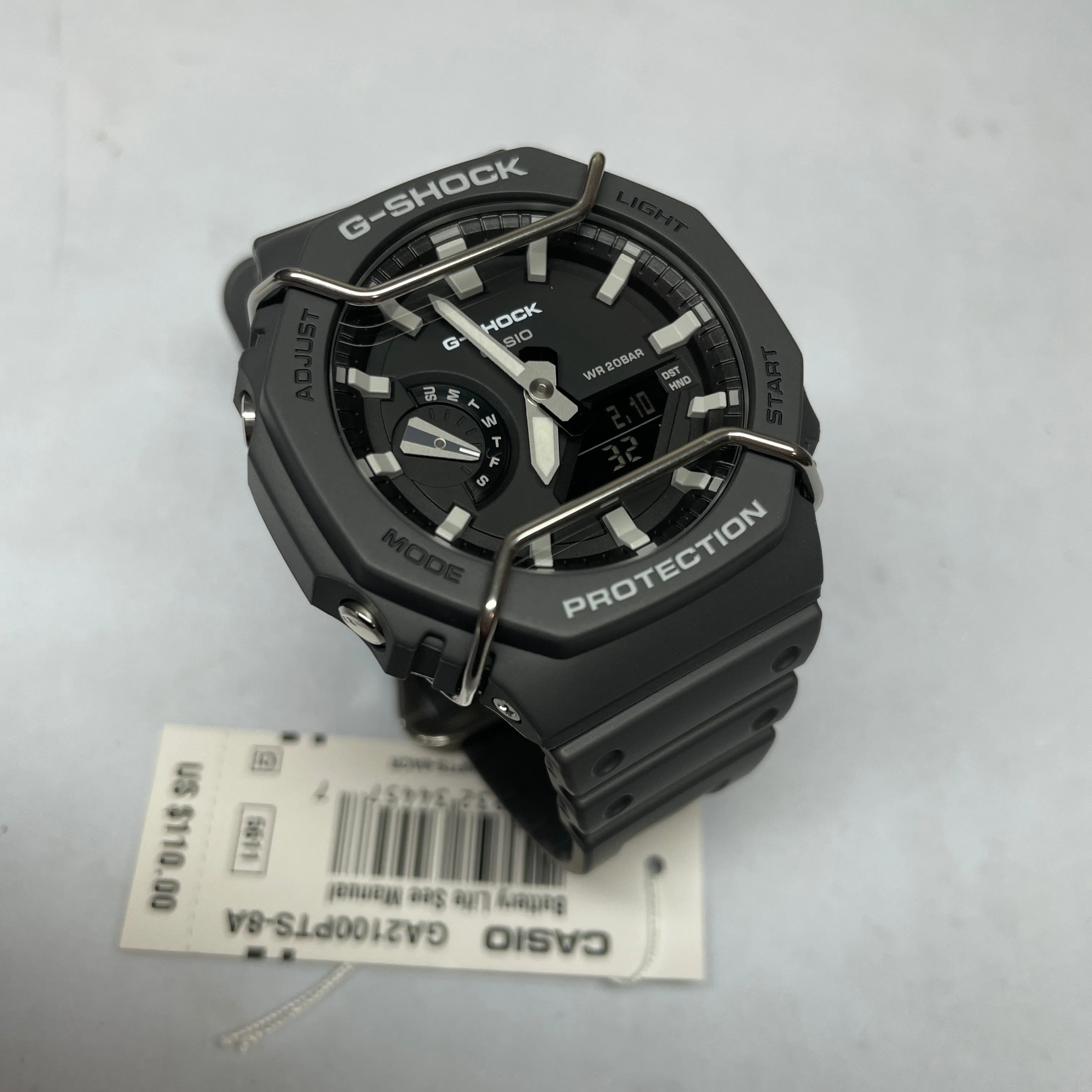 Casio G-Shock Black Tone-on-Tone Carbon CasiOak Protector Pack GA2100PTS-8A