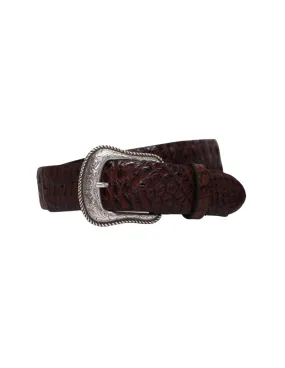 Chacon Mens Post Oak Barnwood Hornback Belt