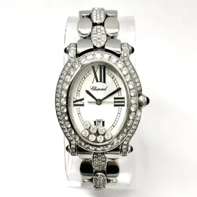 CHOPARD HAPPY SPORT Quartz Steel 7 Floating DIAMONDS 3TCW+ DIAMOND Watch