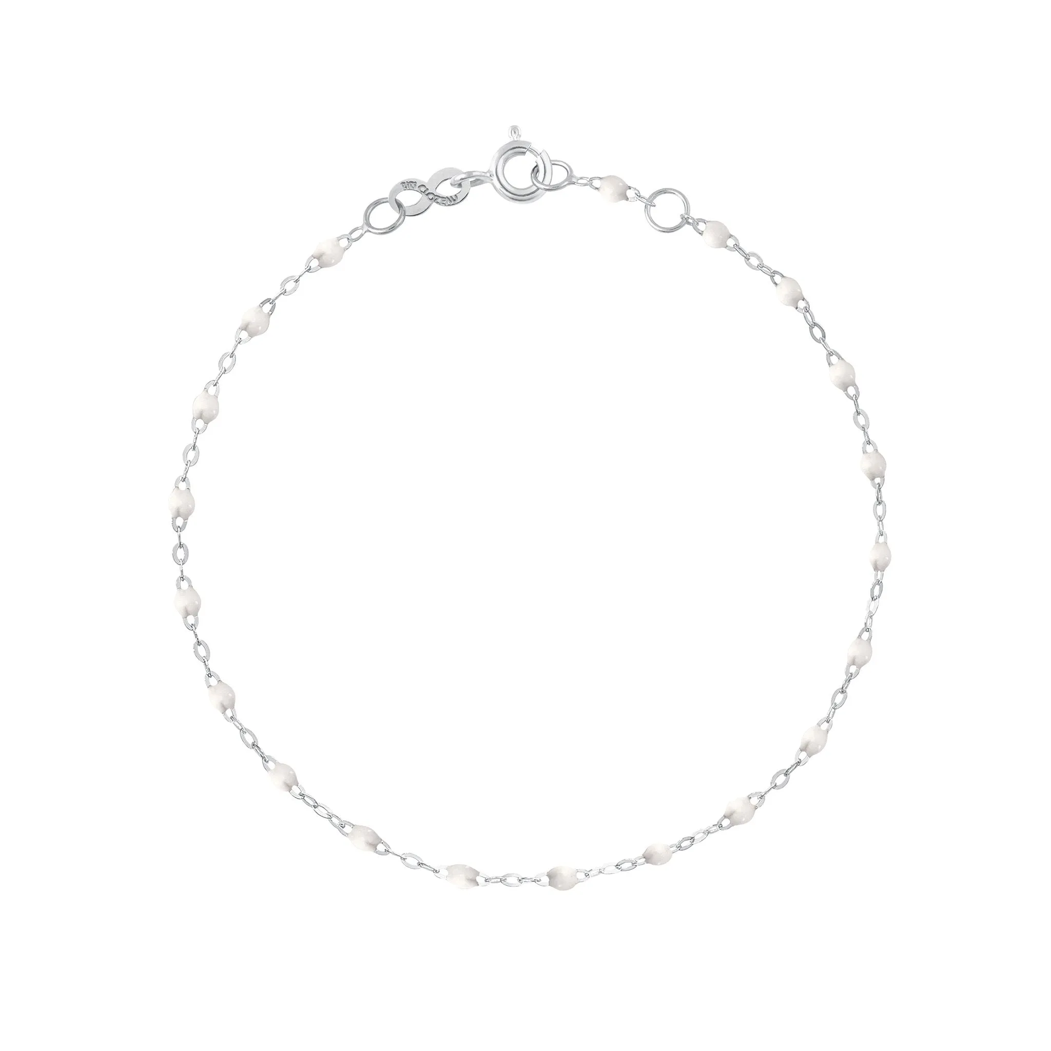 Classic Gigi White bracelet, White Gold, 6.7