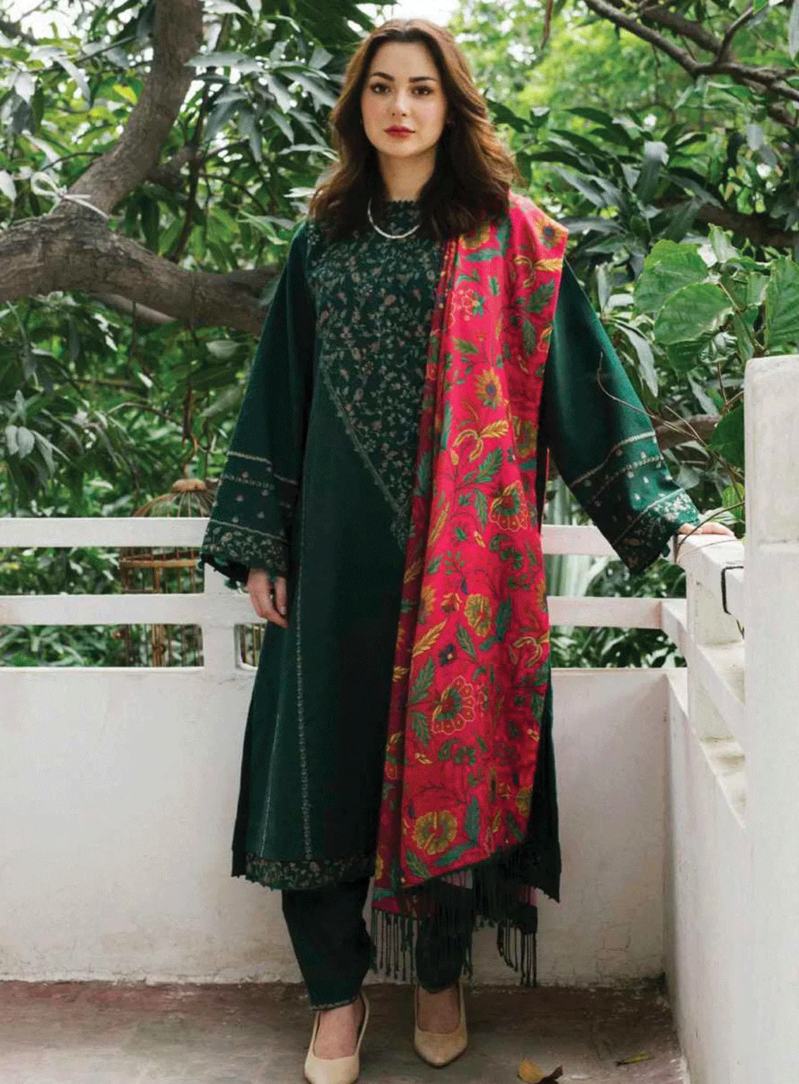 Coco By Zara Shahjahan Embroidered Khaddar Unstitched 3 Piece Suit - ZSJ21W ZR-08A