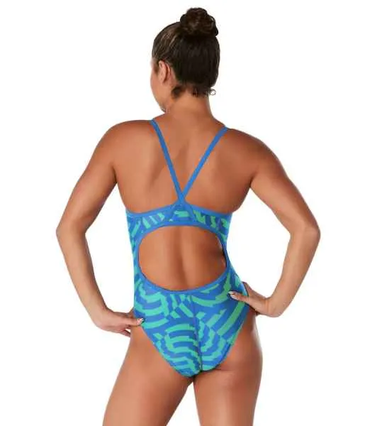 D6 Tointon Speedo Vortex Maze Flyback 1-Piece