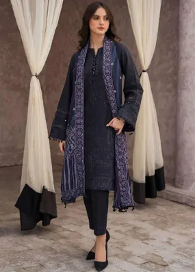 Dastak By Jazmin Unstitched Embroidered Khaddar 3Pc Suit D-07 Arwah