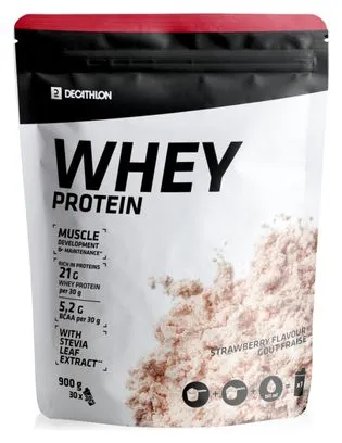 Decathlon Nutrition Whey protein powder Strawberry 900g