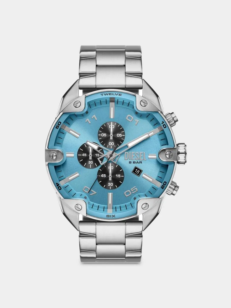 Diesel Spiked Chrono Watch Ss