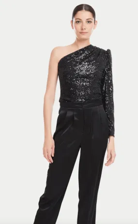 Generation Love Vetta Sequin Top in Black