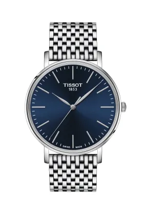 Gents Tissot Everytime Blue Dial Stainless Steel Bracelet Watch