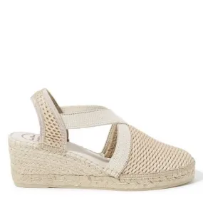 Glitter Cotton Blend Wedge Espadrille for Women - Terra-ZY