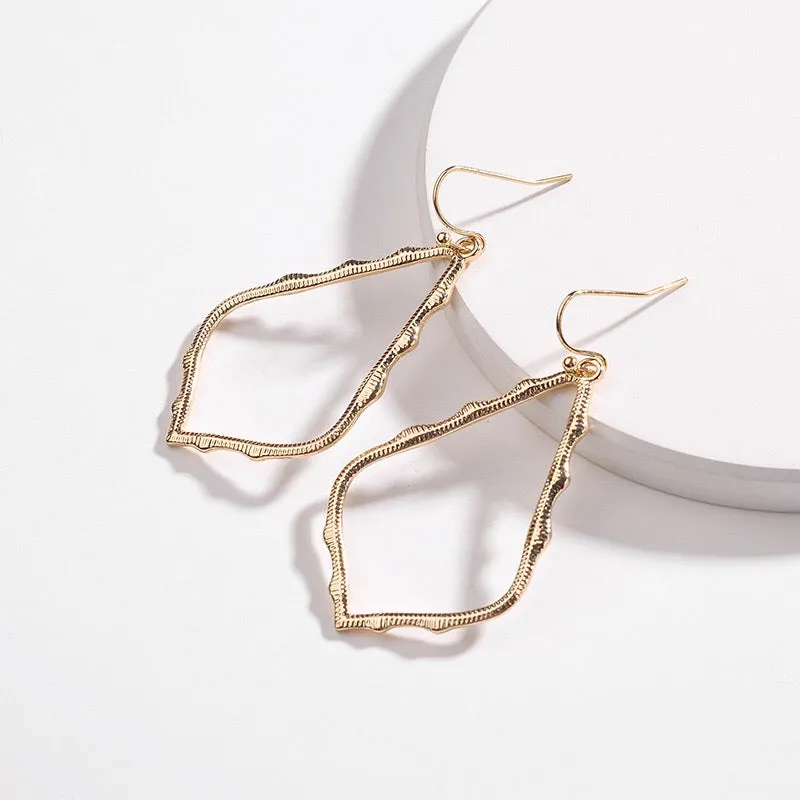 Gold Geometric Statement Earrings