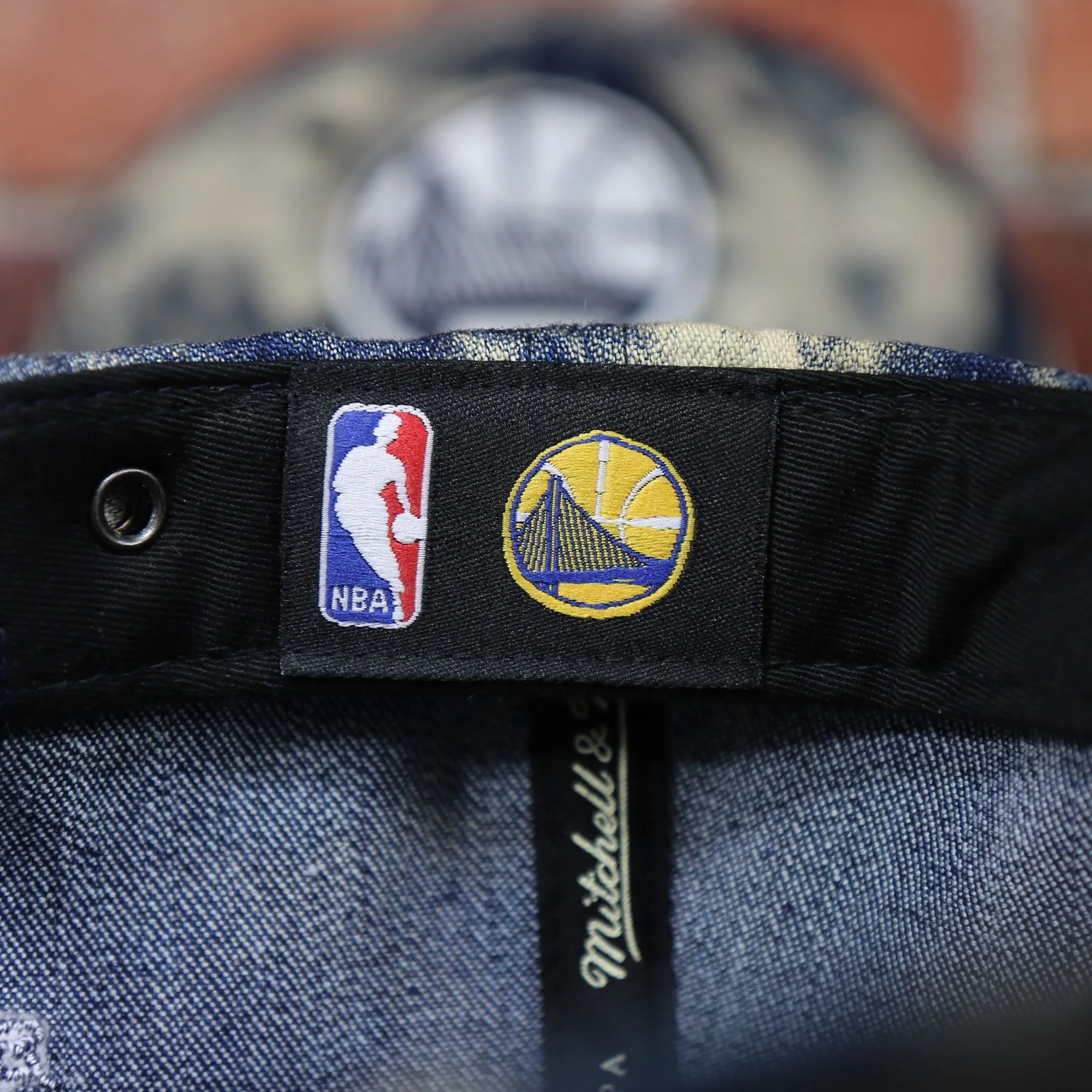 Golden State Warriors Acid Wash Denim Dad Hat | 9Twenty San Francisco Baseball Cap