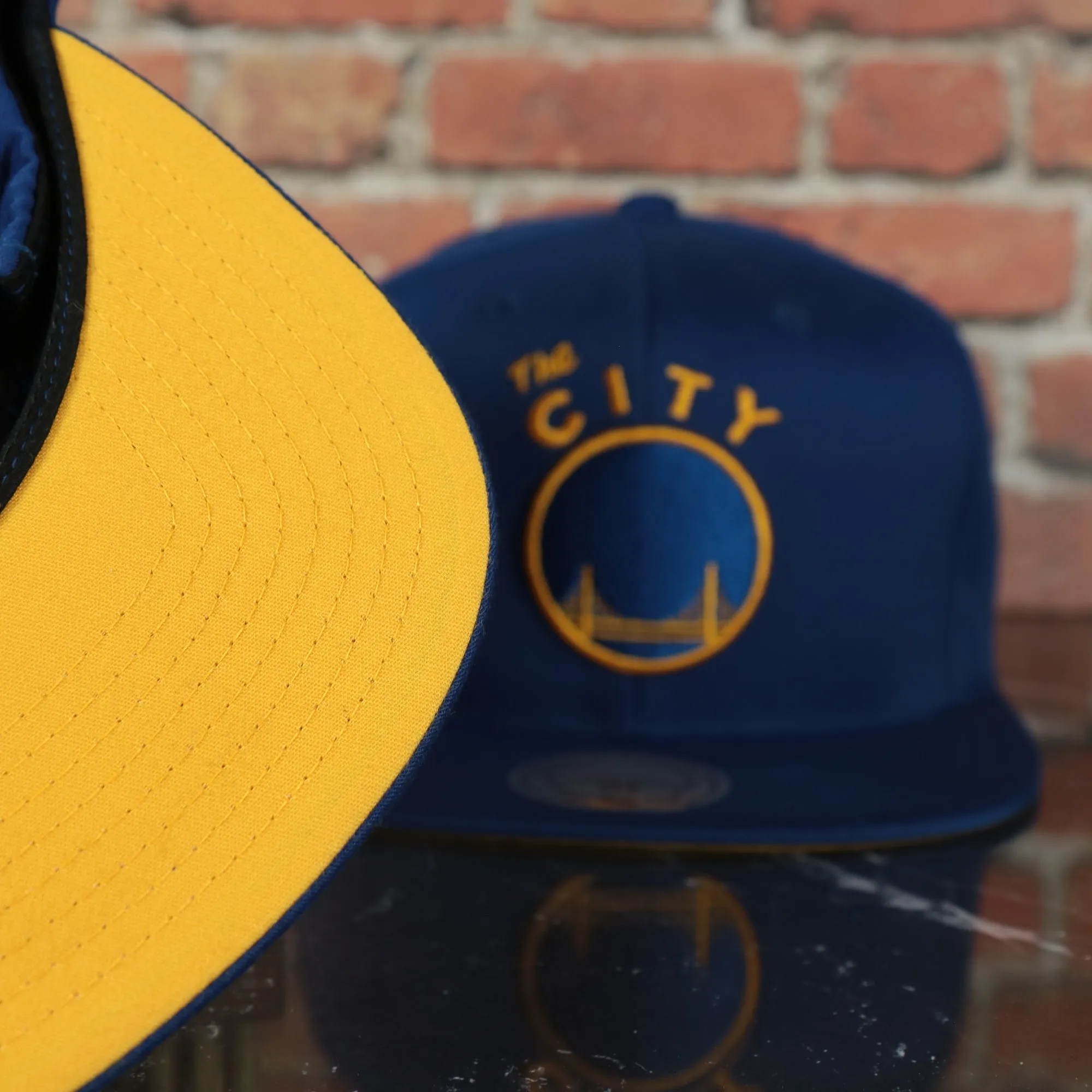 Golden State Warriors Mitchell and Ness Perforated Snapback Hat