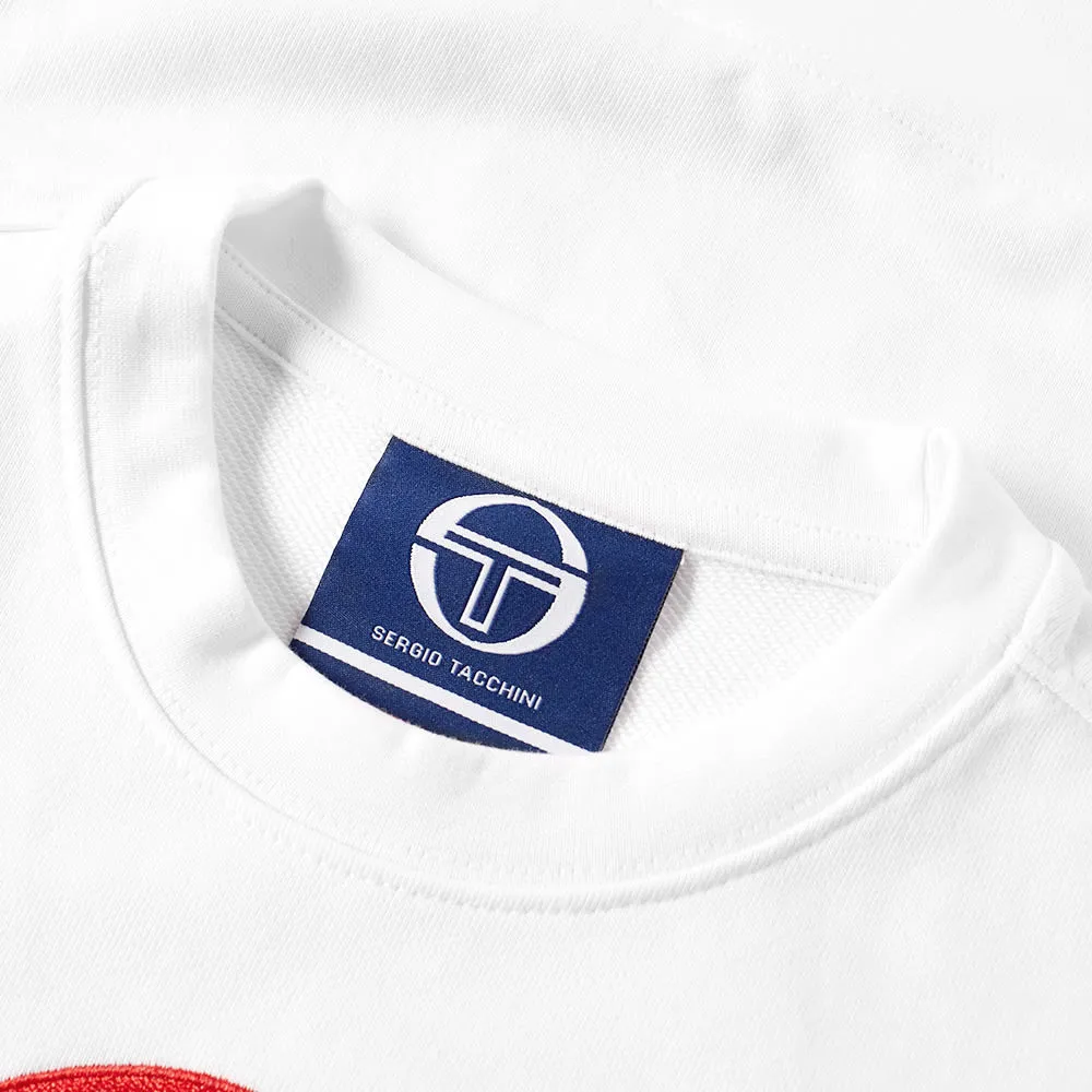 Gosha Rubchinskiy x Sergio Tacchini Logo Crew SweatWhite