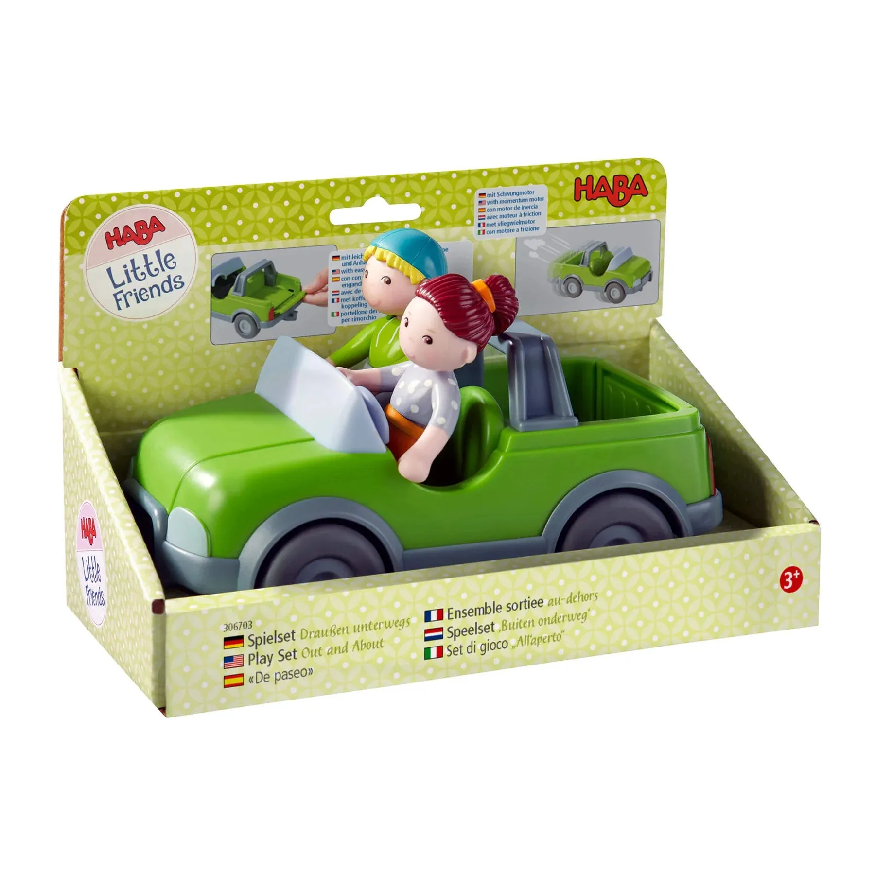 HABA Toys / Little Friends Out and About Jeep Play Set