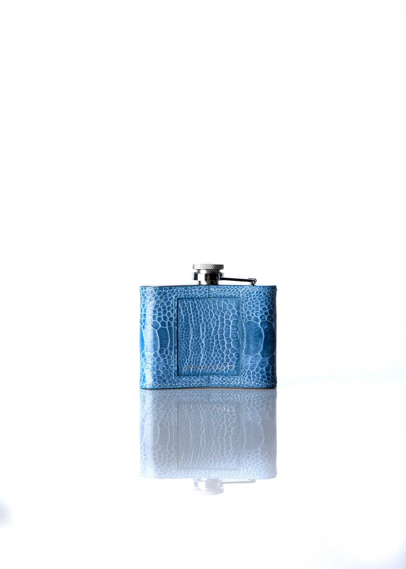 Hip Flask Gift Set, 4 Oz, Bright Blue O.L.