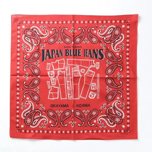 Japan Blue - Red Bandana