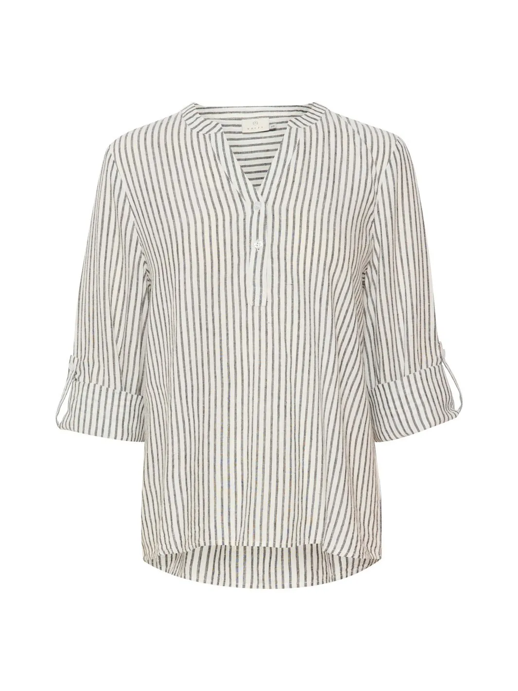 Kaffe KAmilia bluse black/chalk stripe