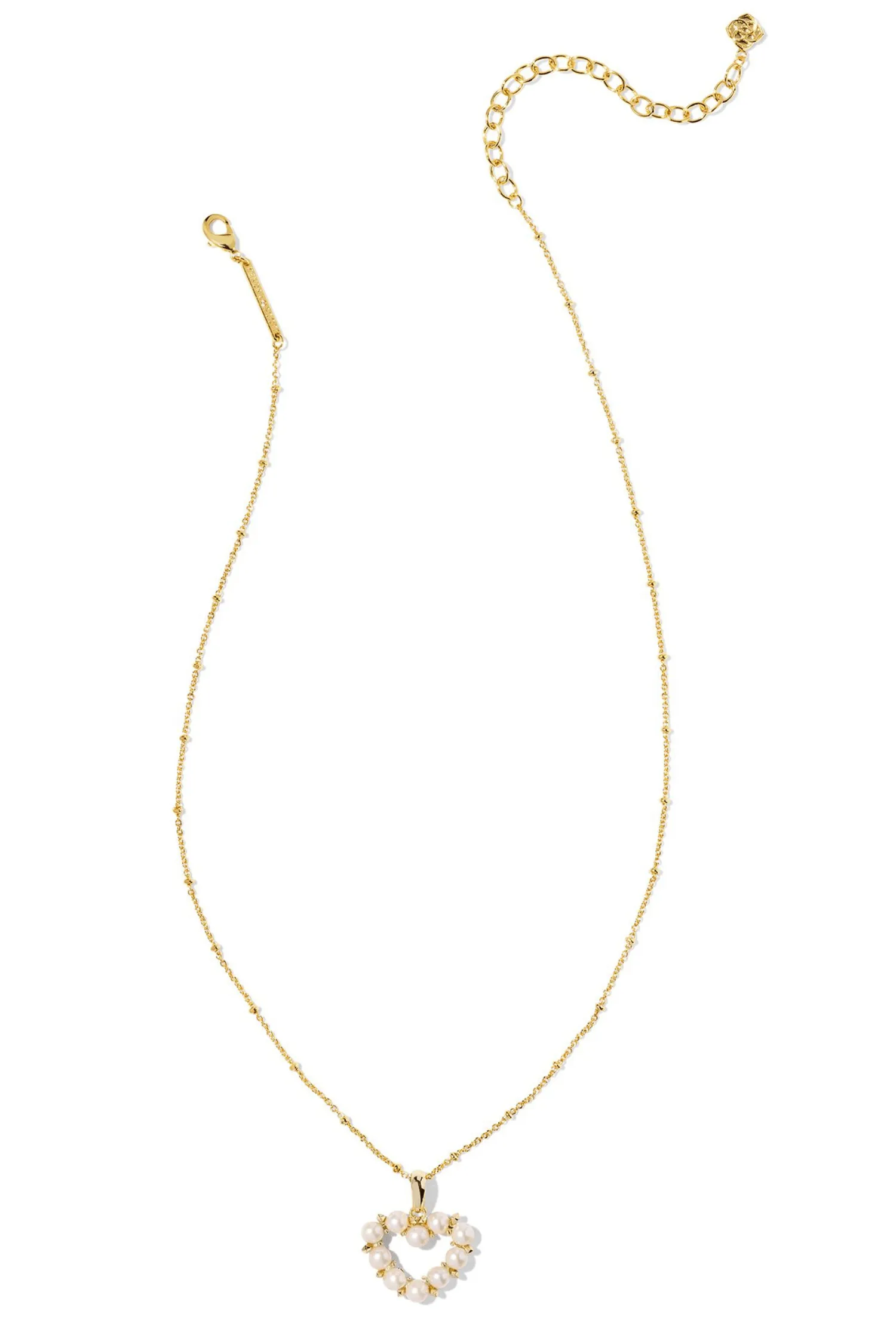 Kendra Scott Ashton Heart Pendant Necklace-- Pearl