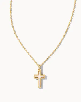 Kendra Scott Opal Cross Pendant Necklace