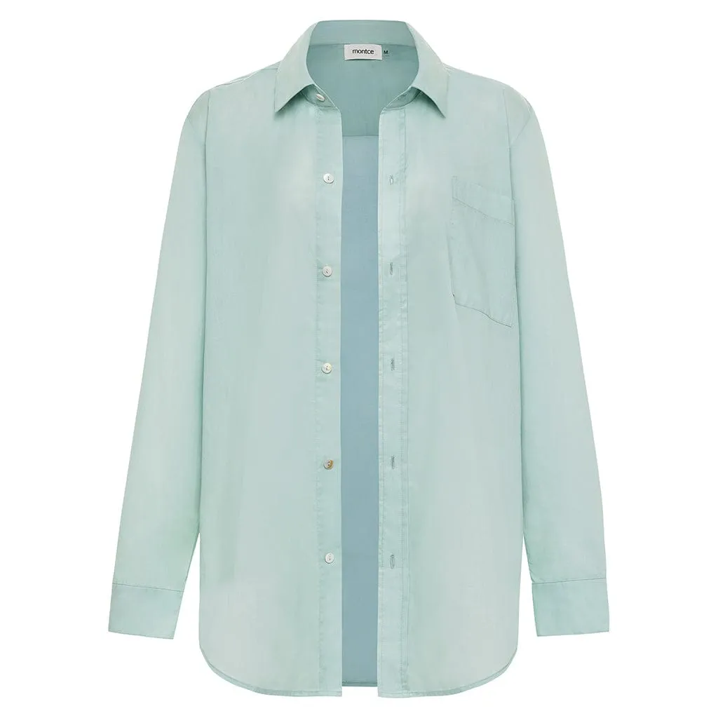 Long Sleeve Button Down Shirt | Powder Blue