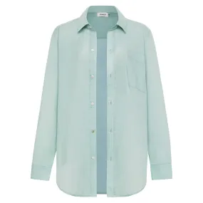 Long Sleeve Button Down Shirt | Powder Blue