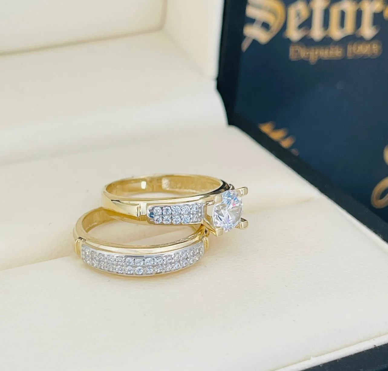 Melina wedding rings ZWR040