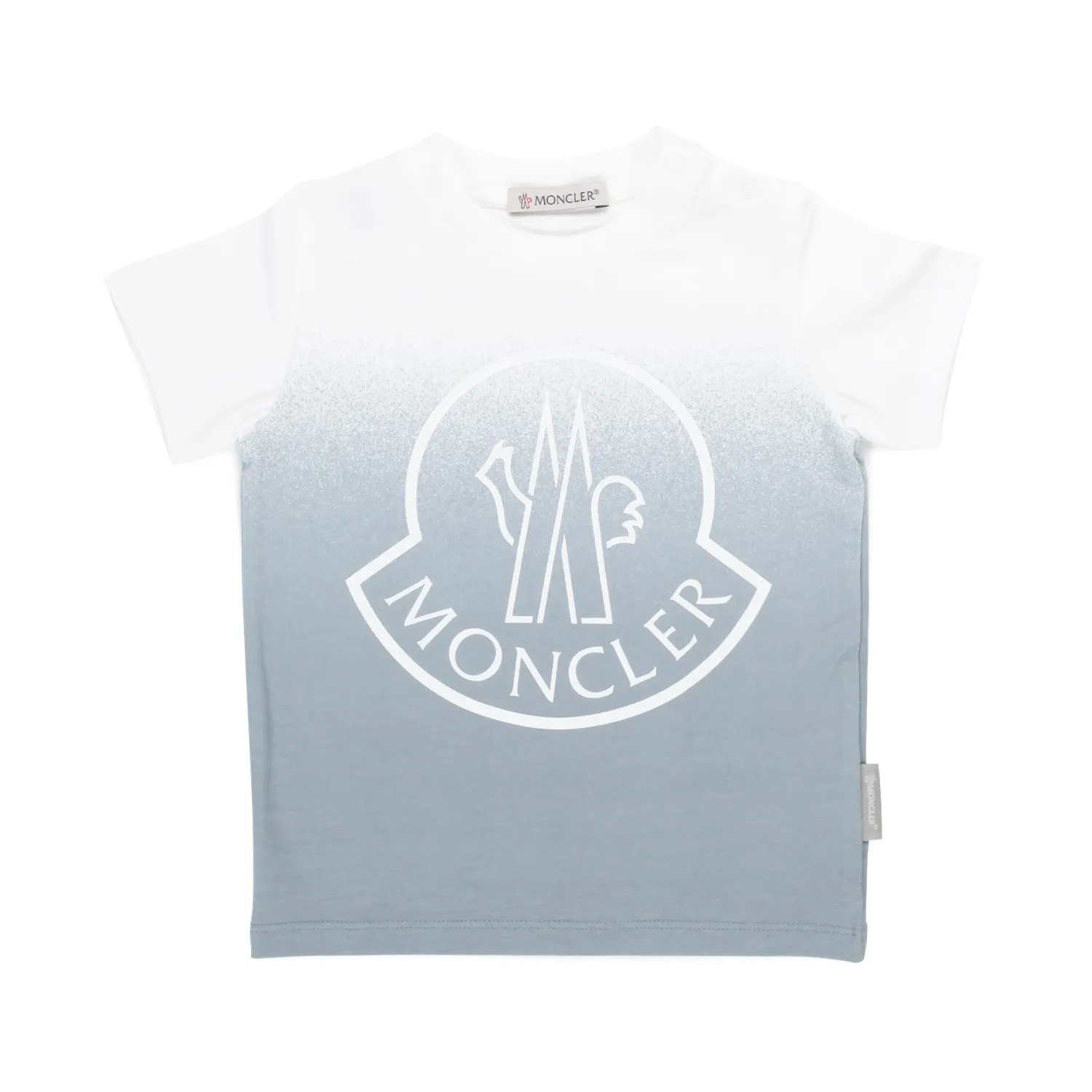 Moncler White And Shaded Powder T-Shirt For Baby