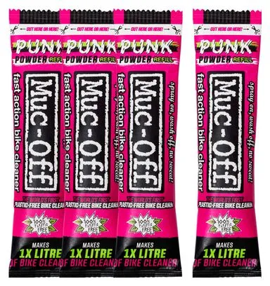 Muc-Off Punk Powder Bike Cleaner (4 sachets) + Bottle for Life