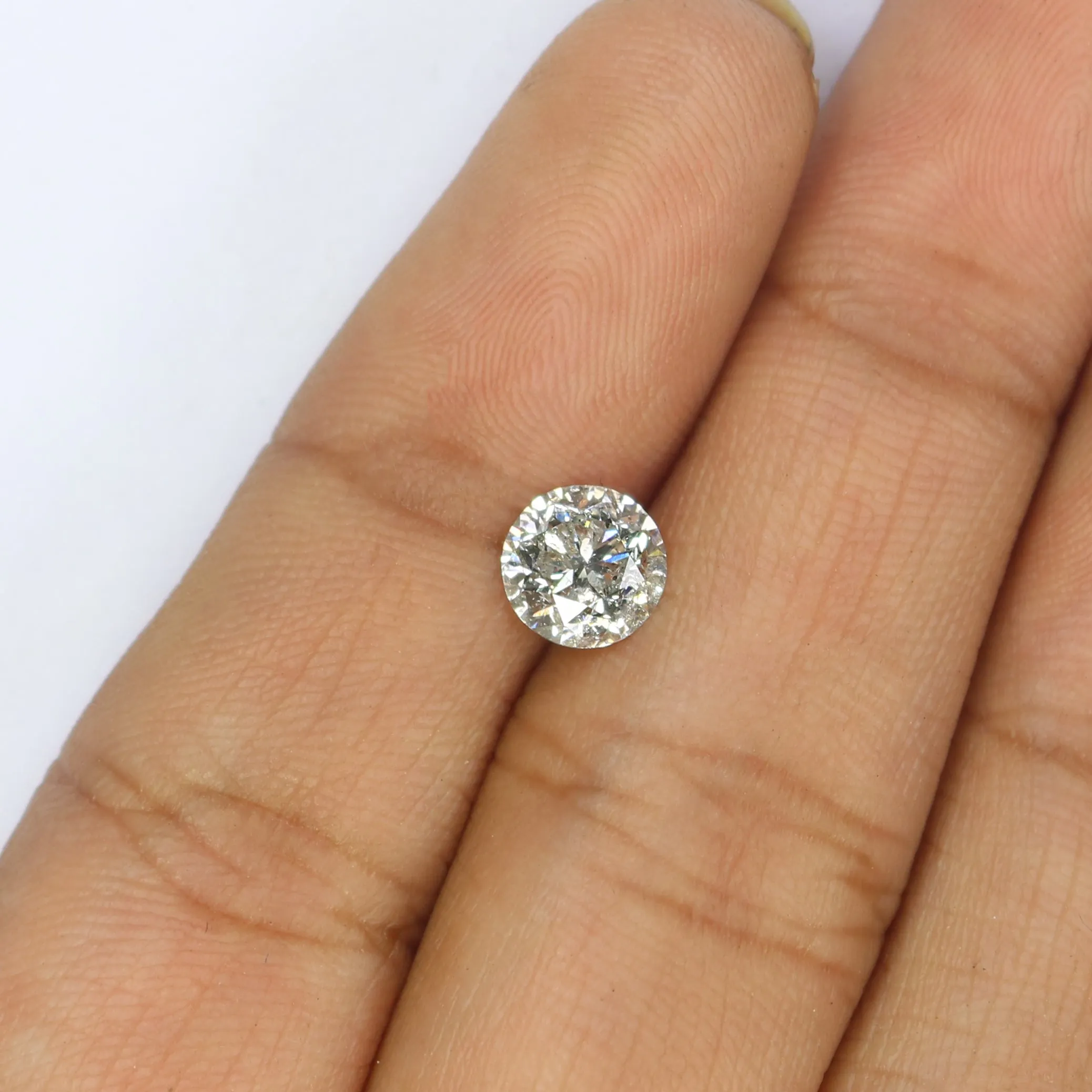 Natural Loose Round Brilliant Cut Diamond White - F Color 0.97 CT 6.05 MM Round Shape Brilliant Cut Diamond L2645