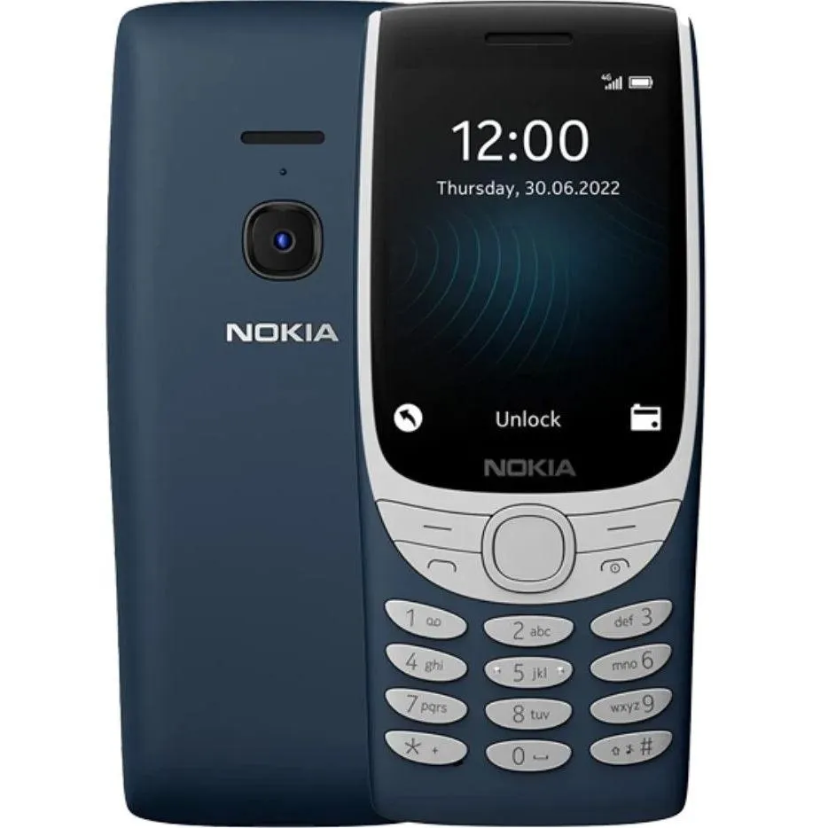 Nokia 8210 Unlocked 4G Mobile Phone Dual Sim 2.8 128MB/48MB Blue