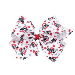 Ohio State Hair Bow / Medium