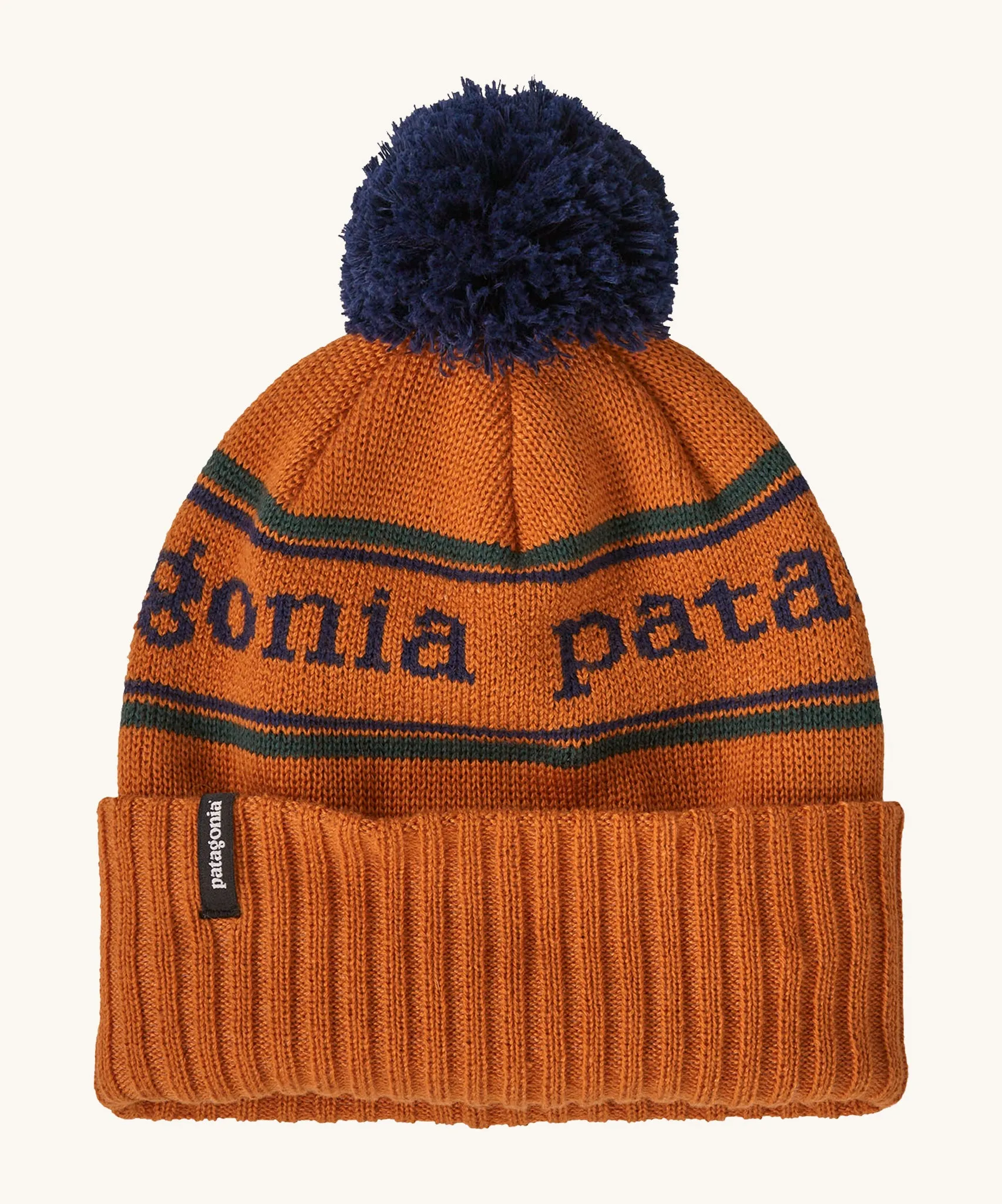 Patagonia Kids  Powder Town Beanie Redtail Rust