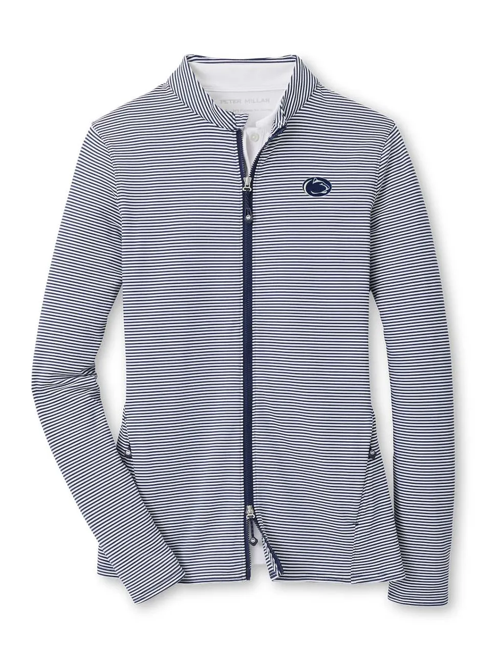 Penn State Katy Vista Stripe Full Zip | Peter Millar