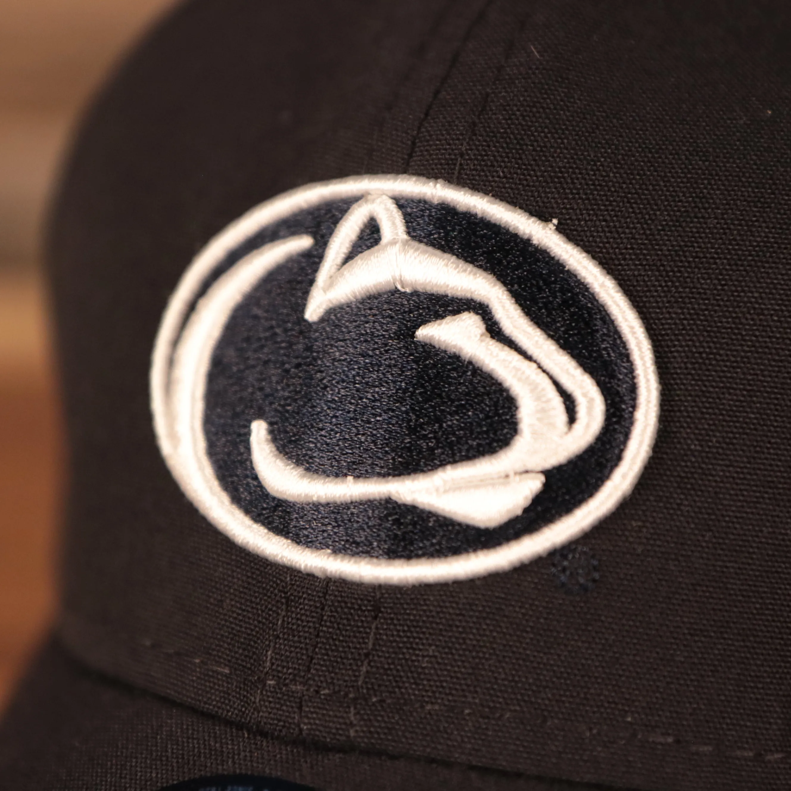 Penn State Nittany Lions Navy Nittany Lion logo Stretch Back Infant Dad Hat