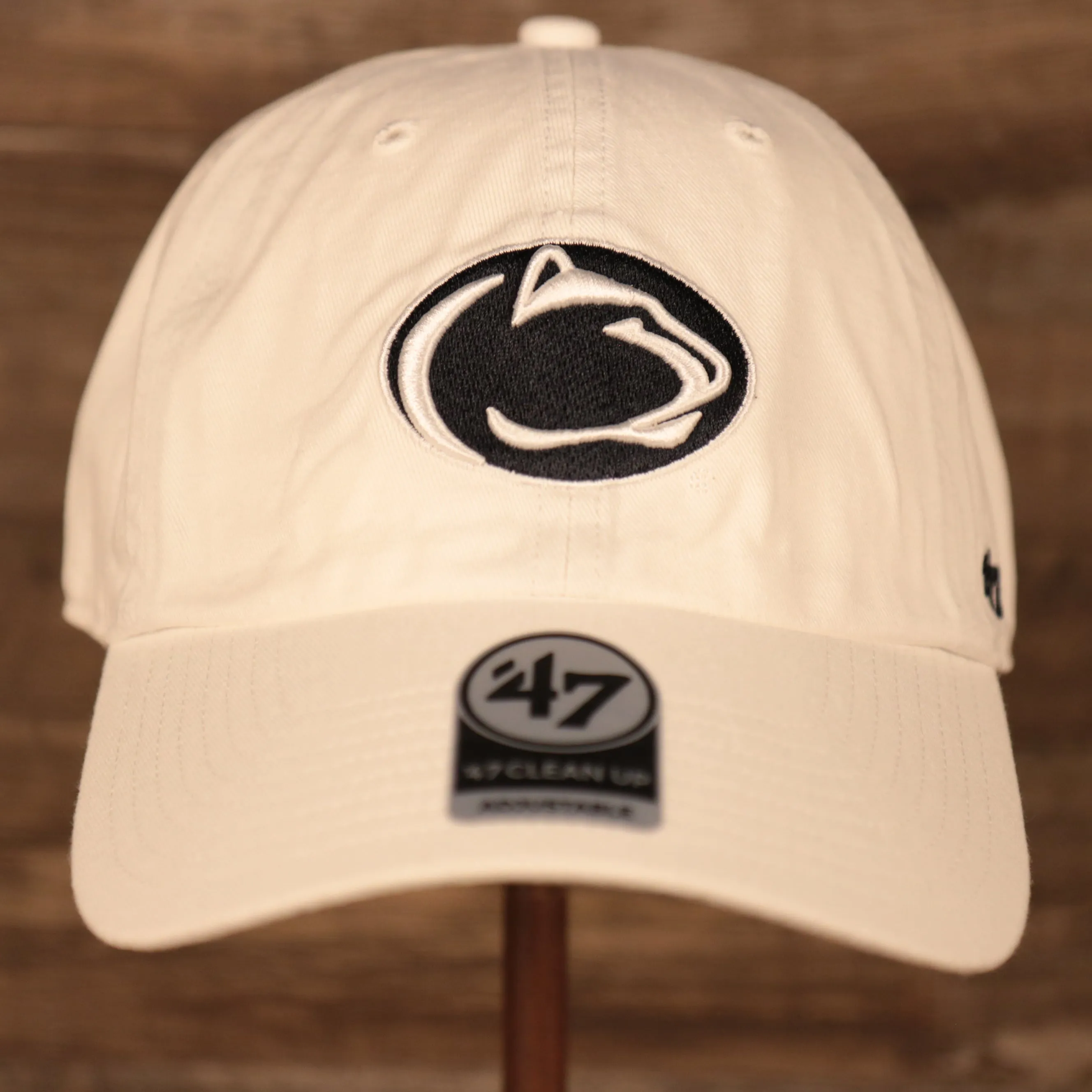 Penn State Nittany Lions White Adjustable Dad Hat