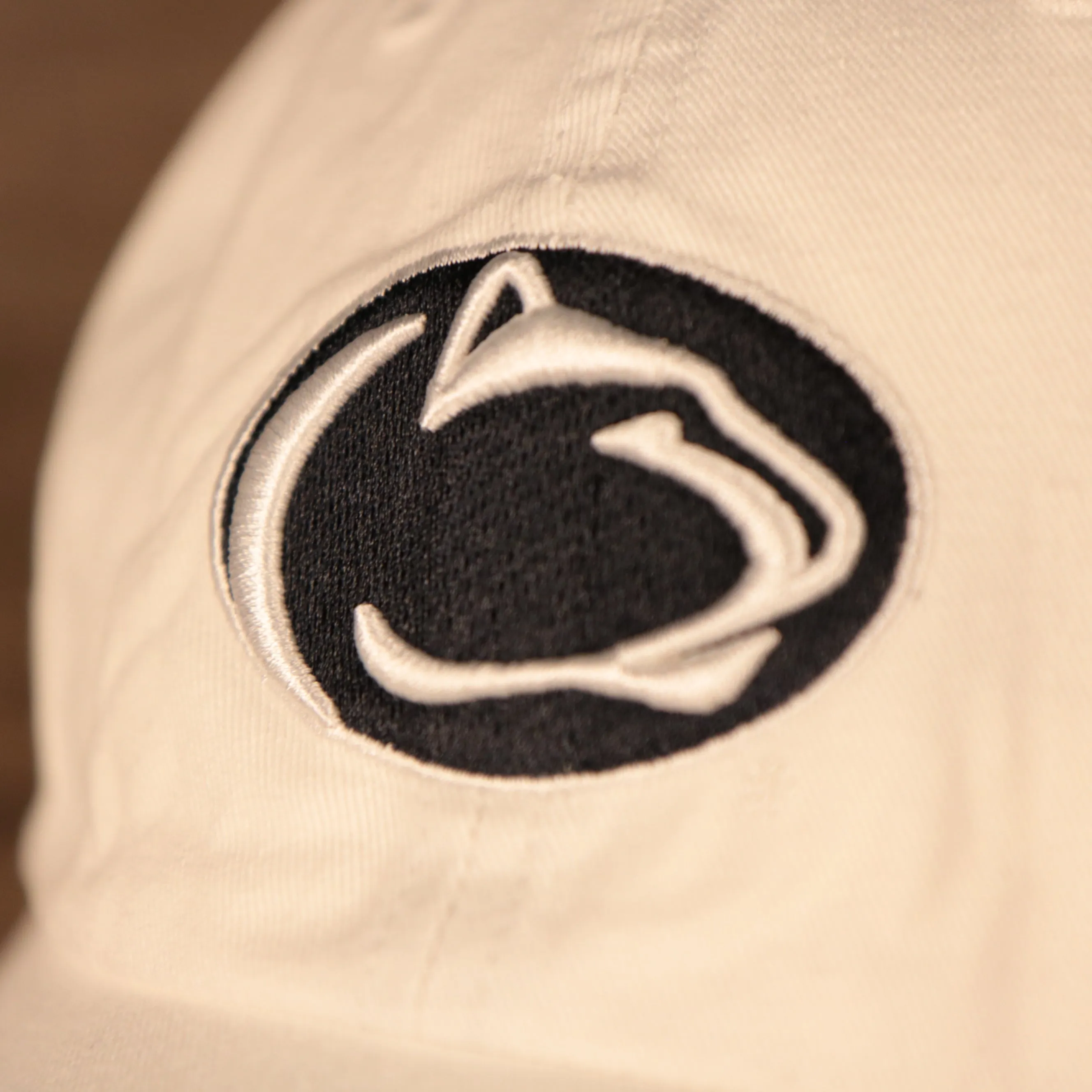 Penn State Nittany Lions White Adjustable Dad Hat